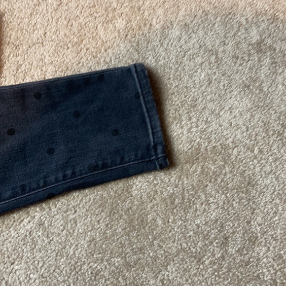 Loft Modern Skinny Black polka dot jeans size 26 - Picture 7 of 9